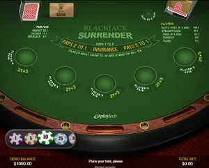 Blackjack Surrender  -  Playtech